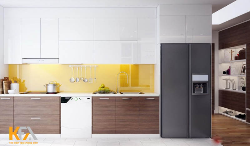 Thiết kế nội thất phòng bếp chung cư cho người mệnh Thổ