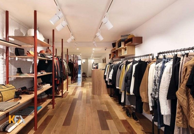 Mẫu thiết kế nội thất shop quần áo phong cách đồng quê