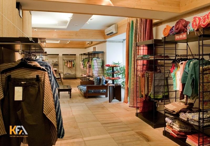 Mẫu thiết kế nội thất shop quần áo phong cách đồng quê