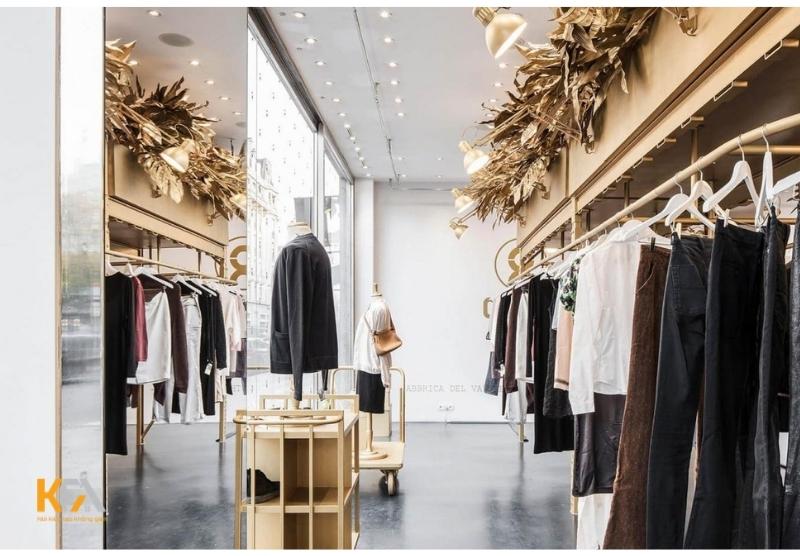 Mẫu thiết kế nội thất shop quần áo phong cách đương đại