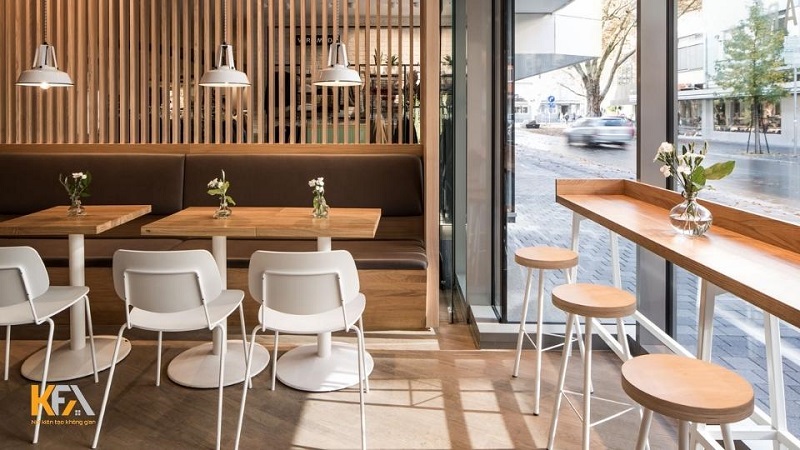Thiết kế nội thất quán cafe nhỏ hẹp