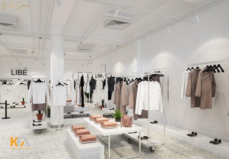 Thiết kế nội thất shop quần áo nữ